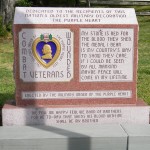  Monument at the entrance to the Purple Heart Hall of Honor