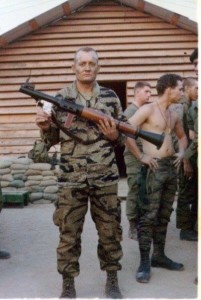 Sarge loved showing off his "Big Gun"...